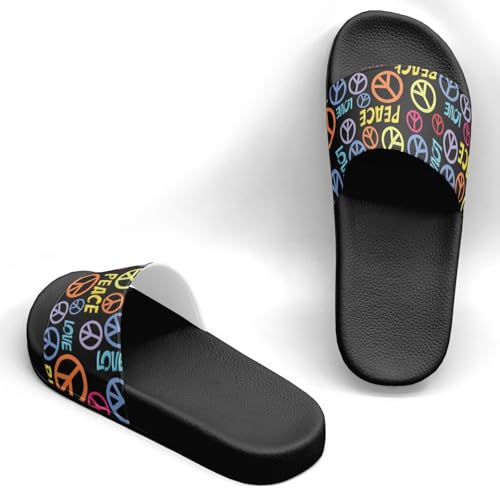 Camouflage Peace Design Slippers Sandals for Women Men Casual Athletic Sandals Pool Shower Indoor Outdoor Slide Slippers2