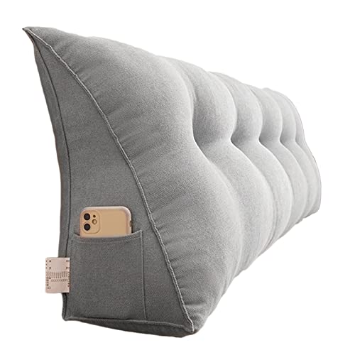 Infantiles, Home BAHULA Almohada de cabecera Triangular, Cojín de Apoyo de posicionamiento de Respaldo de Almohada de Lectura de Reposo de Cama de cuña Grande, Almohada de...