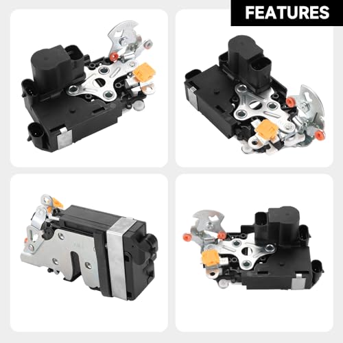 Image of Front Left Driver Side Door Lock Actuator - Compatible for GMC Envoy 2002-2009 for Buick Rainier 2004-2007 for Chevrolet Trailblazer 2002-2009 - Replace Part 15110507