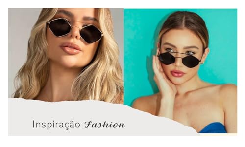 Óculos de Sol Aviador Blogueira Polo London Club lente Clear com Proteção UVA/UVB