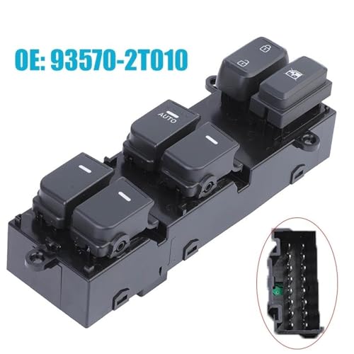 Interrupteur de lève-vitre Kia Optima K5 2011-2013 commande principale 93570-2T010