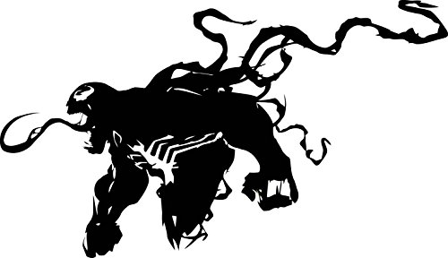 Venom Wall Decal Peel And Stick Decal Custom Silhouette Superhero Vinyl Sticker Wall Decor Venom Wall Art Kids Teen Girl Boy Room Wall Design Modern Bedroom Wall Decor Mural 742 #TOP20