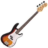 Ideal for first-time players - The E40 Bass Guitar comes with access to free online lessons provided by Your Guitar Academy, helping beginners to master bass guitar quickly and confidently. Lightweight & Durable Build – Featuring a solid paulownia wo...