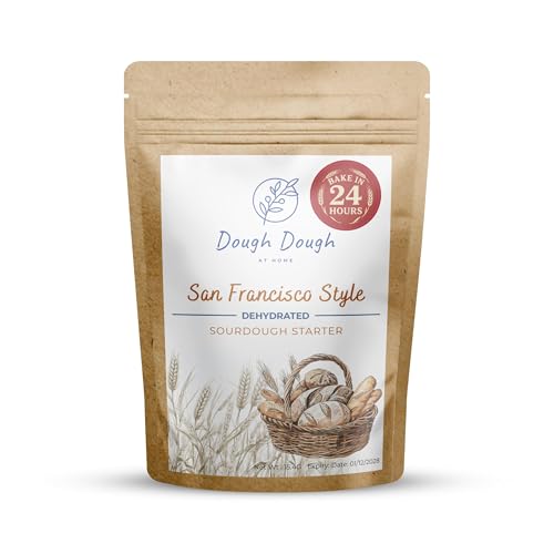 Fermento de masa madre deshidratado estilo San Francisco – Se activa en solo 24 horas – Hornea pan artesanal fresco rápidamente 15g
