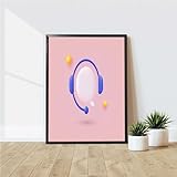 壁掛け絵画 アートストリート HD 現代壁の絵 壁掛け 部屋飾り 背景絵画 壁アート コール センター、オンライン カスタマー サポート、パーソナル アシスタント サービスのカスタマー サービスへのお問い合わせ、パーソナル アドバイザーとソーシャル メディア ネットワーク、3D Web ベクター イラスト、