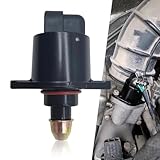 ijuicy 1 PC Car Idle Air Control Valve, Throttle Stepper Motor for Stable Engine Operation, Original Replacement Parts, OEM: 90380/10526/90325864, Compatible with King Kong Idle Motor (Black)