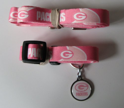 Hunter Green Bay Packers Pet Collar, Pink, Large