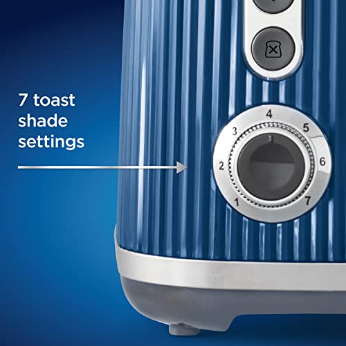 Oster-Retro-2-Slice-Toaster-with-Quick-Check-Lever-Extra-Wide-Slots-Impressions-Collection-Blue Oster Retro 2 Slice Toaster with Quick Check Lever Extra Wide Slots Impressions Collection Blue