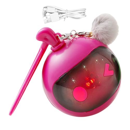 Juguete de bola móvil automático, juguete interactivo para gatos, bola activada por movimiento inteligente, tiempo de juego recargable para mascotas, diversión en interiores, sensor de movimiento USB