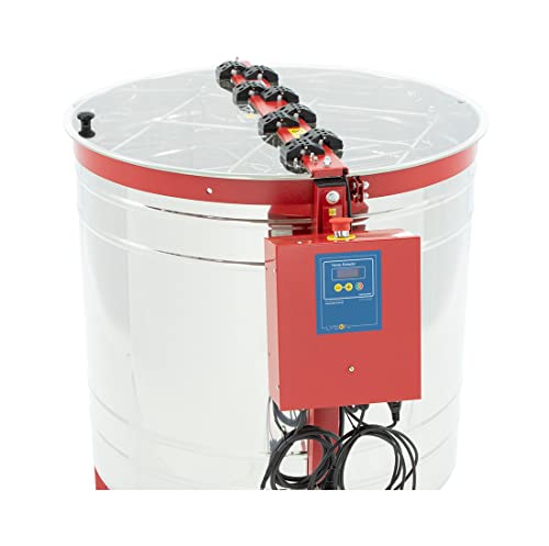 Selbstwendeschleuder 4 Waben (Optima) aus Edelstahl Honigschleuder Imkerei Bienen – Bild 6