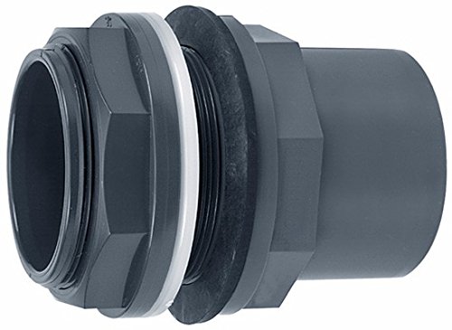 Preisvergleich Produktbild VDL graue PVC Tankdurchführung 50 / 63x50mm, 2"