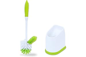Pine-Sol Toilet Scrub Brush with Under-Rim Design & Holder
