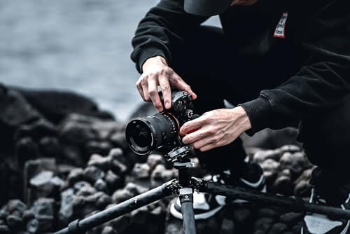 Image of Silence Corner - Atoll S+, Black /Lava - Rotating Collar for Sony Mirrorless Cameras, Fast Orientation Change Vertical /Horizontal, Easily Change Lenses, Universal Tripod Mounting, Faster than L-Bracket