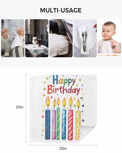Servilletas de Tela Multicolor Set x4 20x20 pulg. miniatura 5