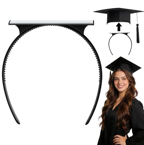 Sofeavo Graduation Cap Headband Insert - Secure Grad Cap Headband for Graduates Women & Students - Keeps Hairstyle Intact for Graduation Hat Stability - Essential Hat Accessories