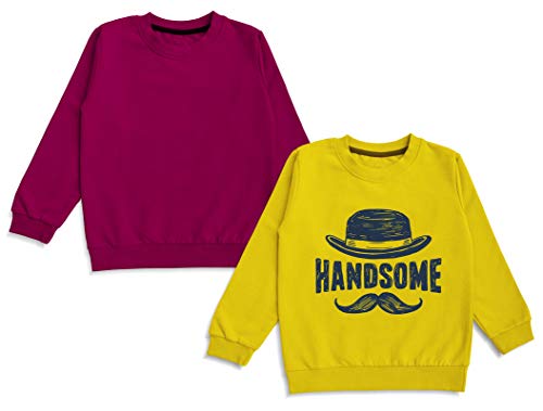 Image of minicult Cotton Full Sleeve T Shirts for Boys and Girls (Pack of 2)
