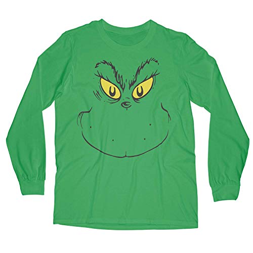 2T Long Sleeve Face of Stink Stank Stunk Toddler T Shirt for Halloween or Christmas Movie Fan Apparel (2 T Green)