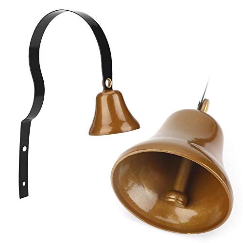 GOTOTOP Antique Doorbell,Antique Wall Mounted Metal Shopkeepers Doorbell Dog Training Home Decoration