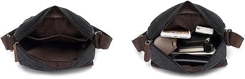 Vista 64 de Sechunk Vintage Canvas Messenger Cross body bag Shoulder bag