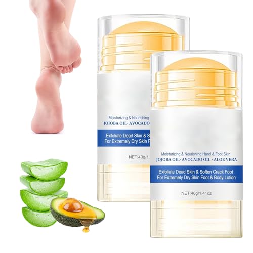 2026 New Hydrating and Anti-Cracking Foot Cream, Moisturizing Foot Cream to Renews and Soothes Cracking and Dryness Feet, Foot Lotion Heel Stick Repairs for Hands, Knees, Elbows (2)