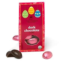 LAKE CHAMPLAIN CHOCOLATES Organic Dark Truffle Egg Bag, 5.5 OZ