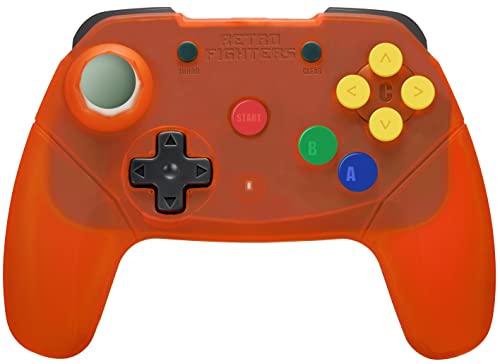 Image of Retro Fighters Brawler64 Wireless Edition N64 Controller - Nintendo 64 - Orange