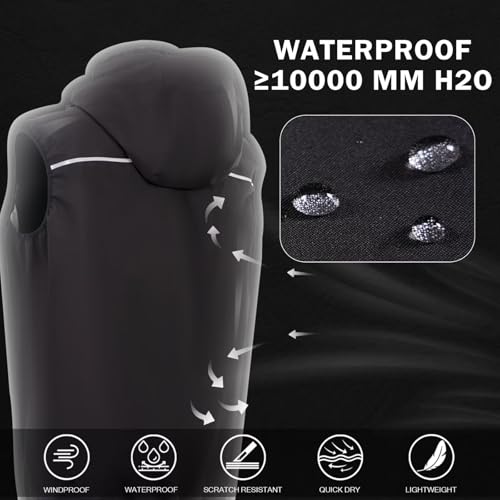 Mens Windproof Lightweight Golf Vest Sleeveless Softshell Jacket Quick Dry Running Hiking Sports Outerwear for Men2