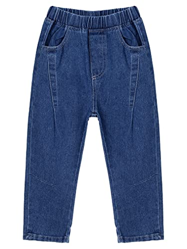 JEATHA Toddler Girls Jeans Skinny Fit Denim Pants Leggings with Pockets Fashion Kids Y2K Streetwear3