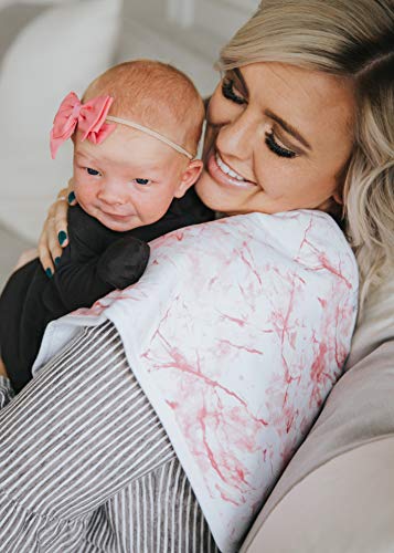 Image of Copper Pearl Premium Baby Burp Cloths - 3-Pack Large Cotton Burp Cloths, Extra Soft Spit Up Rags with 3 Absorbent Layers, Perfect for Baby Girl Gifts (21 inch x 10 inch Size, Enchanted Set)