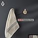 JQK Bathroom Towel Hook Champagne Bronze, Coat Robe Clothes Hook for Bathroom Wall Mounted (Pack of 4), SUS 304 Stainless Steel 0.8mm, TH100-CB-P4