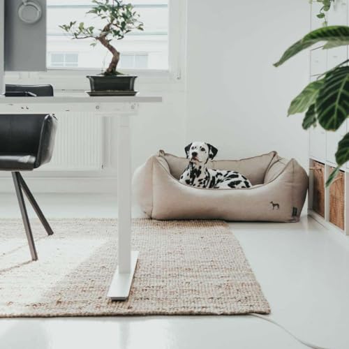 HUNTER Livingston Hundesofa, Hundebett, Strukturstoff, klassisch, S, beige