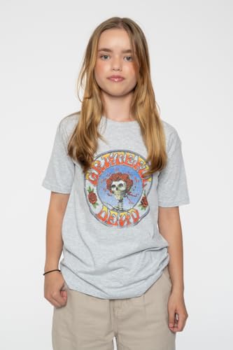 Grateful Dead Kids T Shirt Bertha Circle Vintage Wash Official Ages 3-14 Yrs Grey3