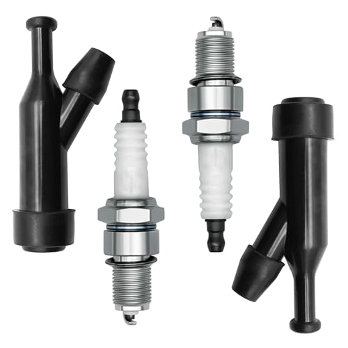 Strongthium F6TC Spark Plug GX390 GX160 GX 200 270 120 240 340 for Honda Engines Champion Generators Coleman Predator 212 cc for NGK BP6ES TORCH & Boot Cap