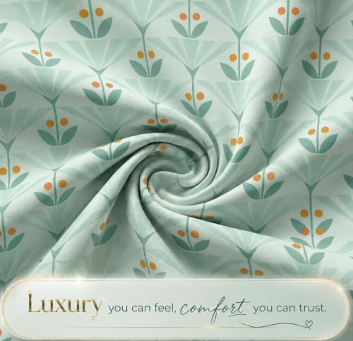Image of HOMEKART Cotton Single Bedsheet with 1 Pillow Cover | 210 TC Premium Cotton Bed Sheet | Soft, Breathable, Lightweight & Wrinkle Resistant | 60 x 90 Inches Single Size Bedding