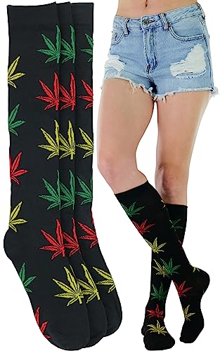 Image of ToBeInStyle Women's Colorful Patterned Design Knee High Socks