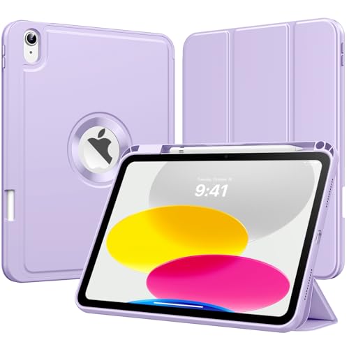 Coque iPad 10e Gen 2022 violette, la protection élégante pour travailler au café