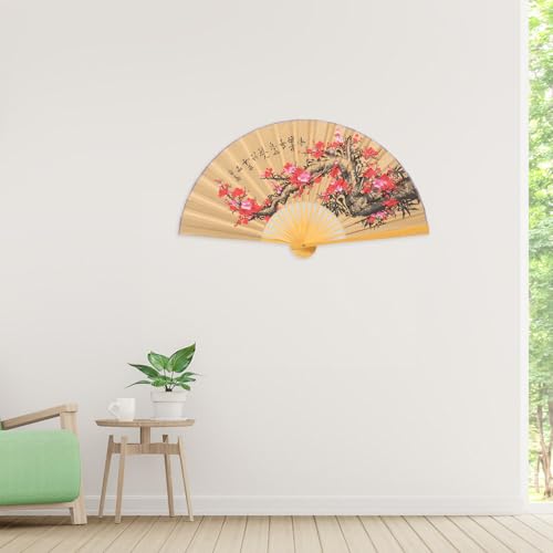 Éventail mural chinois grand format 0,5x0,9 M en papier - 5