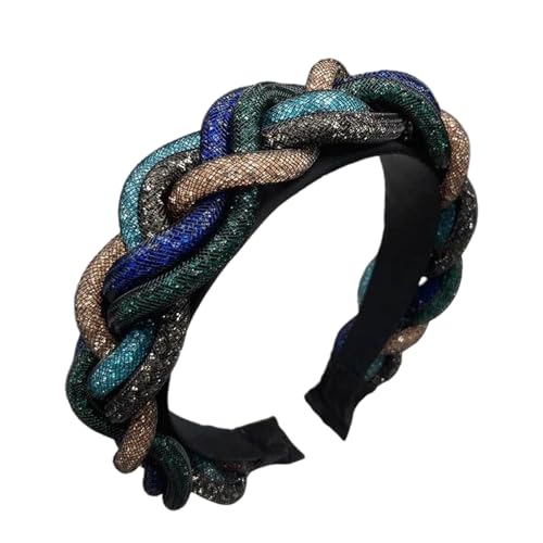 PNTRBCK Women’S Fashion Wide Patchwork Headband Stylish French Design Hair