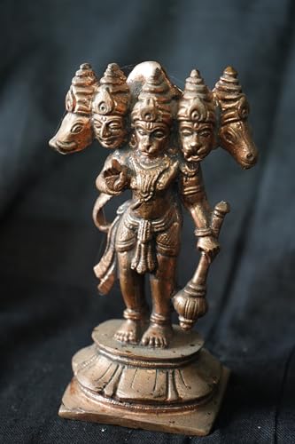 Image of Panchamukhi Hanuman Murti Copper - 4.3 in - Pack of 1
