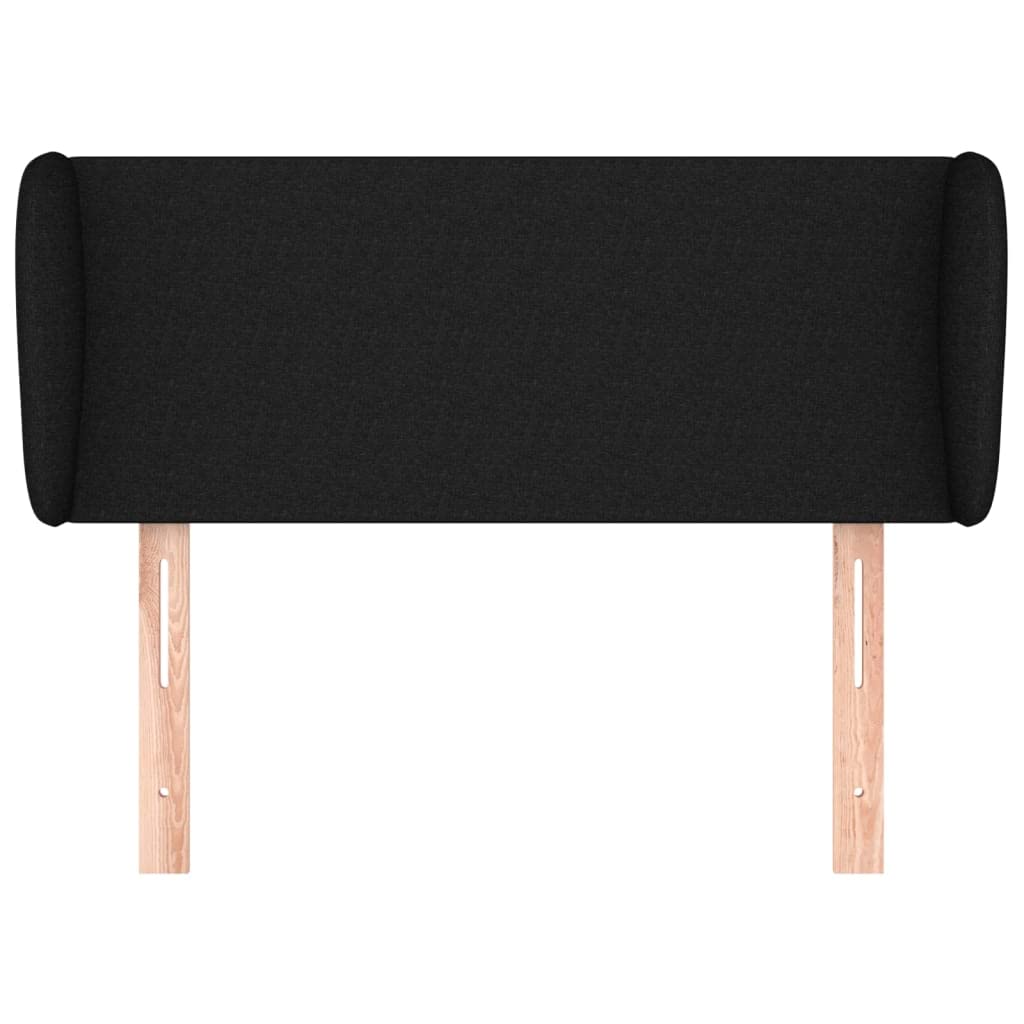 Tête de Lit avec Oreilles Excellent Soutien du Dos Meuble de Chambre à Coucher Décoration Intérieure Design Moderne et Élégant Noir 93x23x78/88 cm