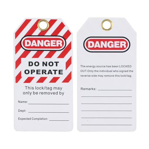 30 Pcs Lockout Tagout Tags, Danger Do Not Operate Tags for Lock Out Tag Out, Equipment Repair-LT02