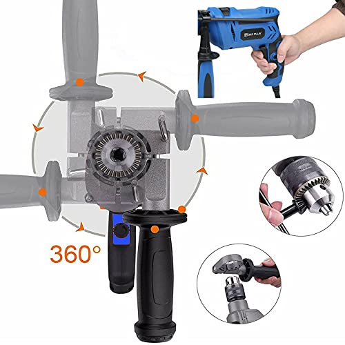 Elektrische Schlagbohrmaschine Schlagbohrmaschine 2 in 1 Bohrhammer mit Kabel 3000RPM Variable Geschwindigkeit mit 360… – Bild 4