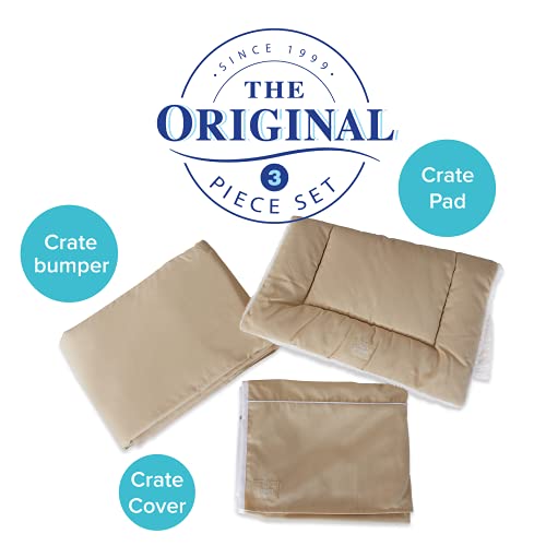Pet Dreams Complete 3 Piece Crate Bedding Set! The Original Crate Cover, Crate Pad and Crate Bumper fits icrate 24,30,36… - Image 6