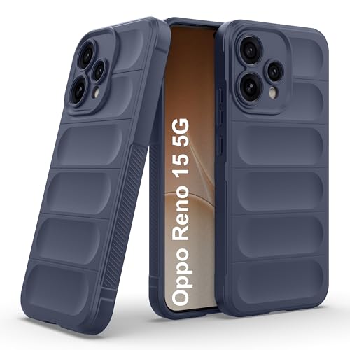 Image of amazon basics Back Case Cover for Oppo Reno 15 5G | Compatible for Oppo Reno 15 5G Back Cover | Liquid Silicon Magic Case with Camera Protection | Sapphire