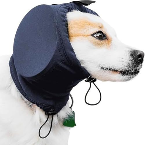 Hörschutz Hund, Hunde Gehörschutz Silvester, Gehörschutz Hund Klein, Dog Ear Muffs Noise Protection, Gehörschutz Gegen Feuerwerk für Kleine Große Hunde (Blau, L)