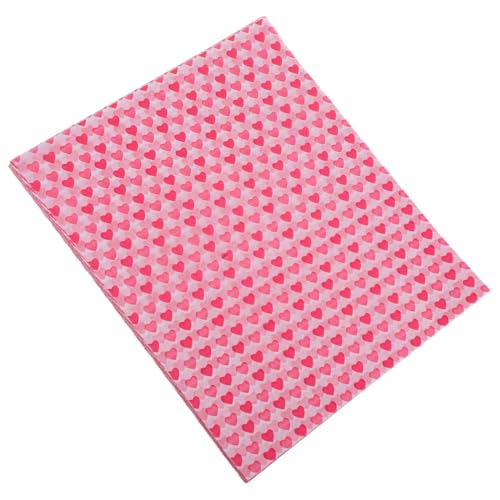 FRCOLOR 50pièces Papier Sulfurisé Forme De Cœur Pour Absorption Huile Alimentaire Usage Domestique Et De Gâteaux