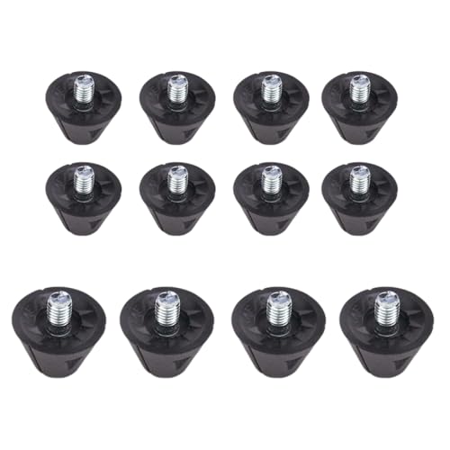Tacchetti da Calcio 13 e 16 mm Filettatura M5 Punte di Ricambio Scarpe Calcio, 12 pezzi, Tacchetti Calcio, con Rimozione Chiodi Punte Rugby in Plastica/Ferro Avvitabili Allenamento Atletico All'Aperto
