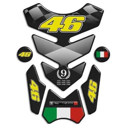 Adesivo Protetor Frontal De Tanque Resinado Yamaha Ténéré 250 Valentino Rossi