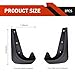 Opuweiy 2 PCS Car Mud Flaps, Splash-Protection Auto Fender Flaps, All Weather Protector Universal Mud Guards, for Sedans and SUVs (Black, 7x9.8In)