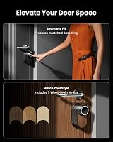 SwitchBot Smart Lock Ultra mit 3D-Gesichtserkennung&Fingerabdruck für Haustür – Elektronisches Türschloss zum Nachrüsten ohne Zylindertausch, Türöffner per Gesicht/Fingerprint/Code/Alexa WLAN/Matter – Ansicht 6